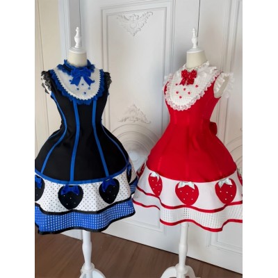 Tatata Grotesque Miss Strawberry JSK(Pre-Order/2 Colours/Full Payment Without Shipping)